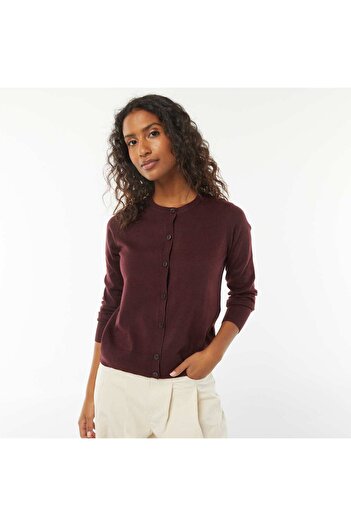 KIABI Fine-knit cardigan RED