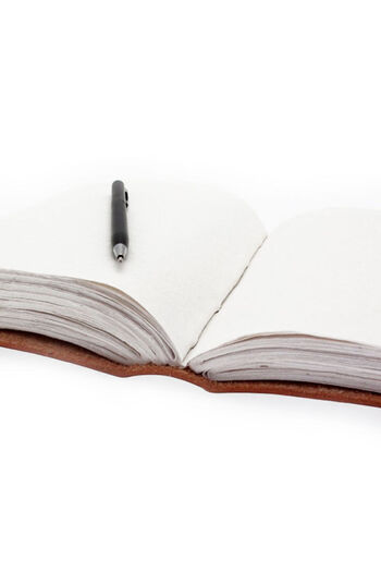 OEM Guest Book | Leather Journal | Handmade in India | Classic Vintage Pattern | 33 × 25 × 2.5 cm