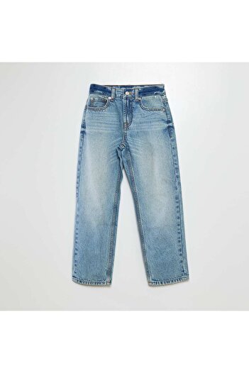 KIABI 5-pocket straight-leg jeans BLUE