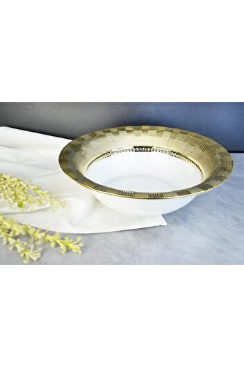 Paçi Deep Serving Plate Stella Dama Gold 29 cm Ser-800420