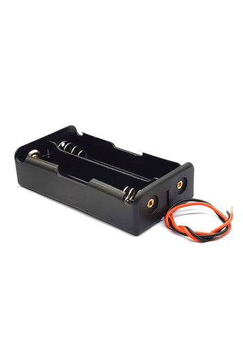 Rosfix 2x18650 Battery Holder in Series | With 100mm Wires | Open Type