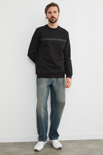 Fulla Moda You`Re Stronger Printed Crew Neck Sweatshirt