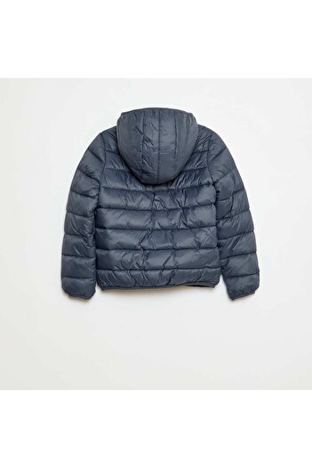 KIABI Lightweight Padded Jacket with Hood BLUE