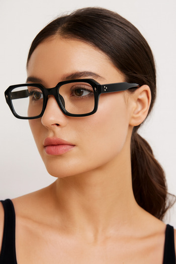 Eyesofia Parker Unisex Black Framed Blue Block Blue Light Filter Glasses