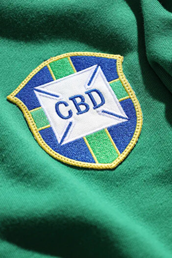 Overdrive Retro 1970 Brazil Tracksuit Top Green Yellow Zippered Sweatshirt