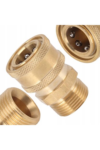 Rosfix Brass Adapter M22x1.5 to Snel 1/4" | Compatible with Macallister-Lavor washer