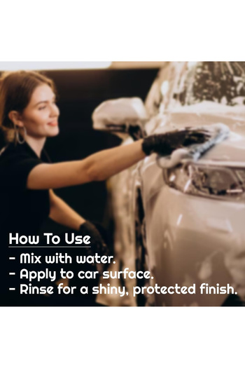 Nora Car Shampoo Wax N-204 (500ml) - High Gloss, Easy Use, and Long-Lasting Protection Pink