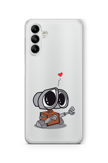Multitronic Samsung Galaxy A36 Compatible Wall E Design Printed Transparent Case