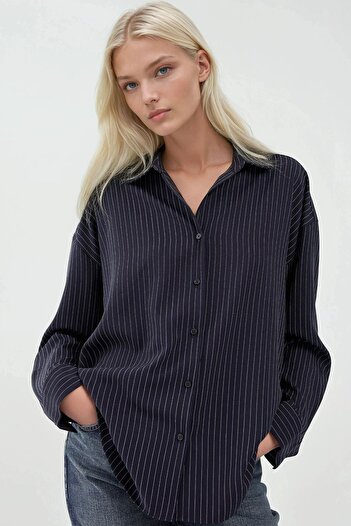 Hiccup Oversize Striped Shirt