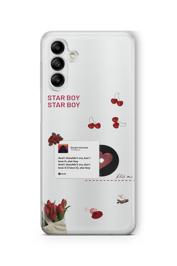 Multitronic Samsung Galaxy A36 Compatible Starboy Design Printed Transparent Case