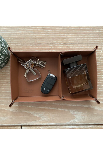 Tim and Him Leather Tray for Personal Accessories