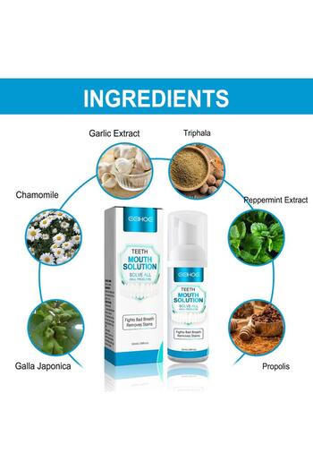 EELHOE Teeth Whitening Mousse Remove Tooth Stains Toothpaste