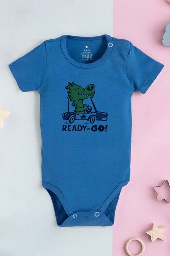 bebek perisi 100% Cotton Organic Dinosaur Design Baby Bodysuit