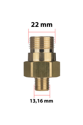 Rosfix Adapter M22x1.5–1/4" BSP | Brass | Compatible with Kärcher EASY!Lock device