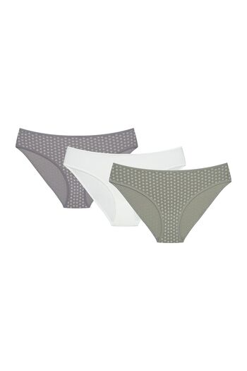 ESOTIQ Women's Panties Set 3-Pack Classic Everyday Briefs Cotton & Elastane | Mia-Mia