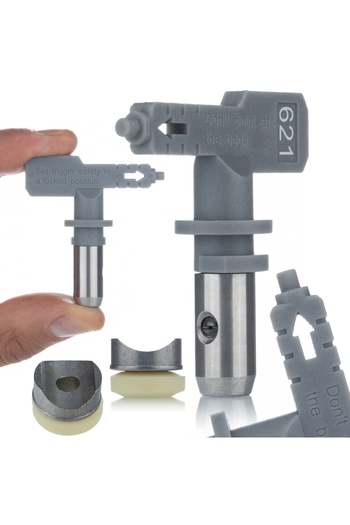 Rosfix Hi-Flow 621 Spray Gun Nozzle | 30cm Jet | Compatible with Graco, Wagner