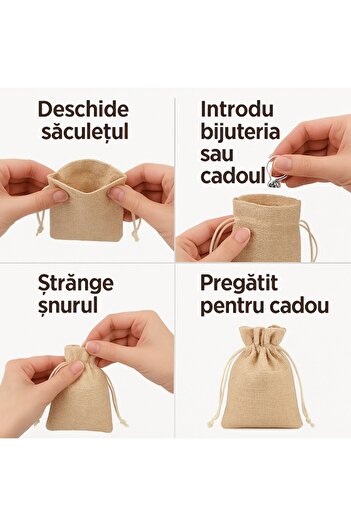 NEO Premium Neo™ Jewelry Pouch, Textile, Drawstring, 10x14 cm, White