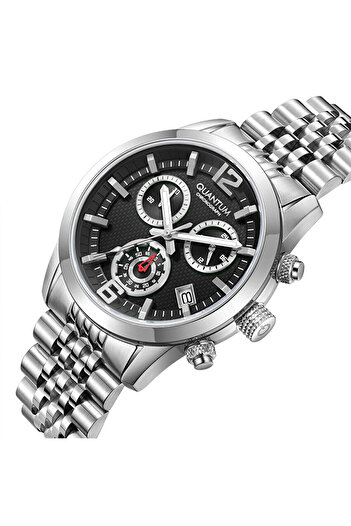 Quantum Orijinal Chronograph Full Dolu Çelik 10 Atm Erkek Kol Saati