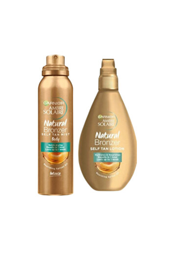 Garnier Ambre Solaire self-tanning set, self-tanning foam 150 ml – self-tanning lotion 150 ml