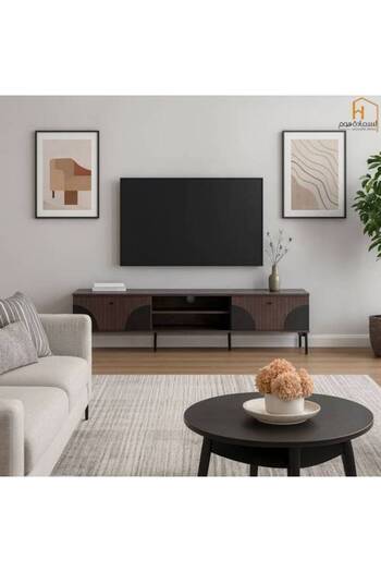 Al Saada Home Limited Quantity TV Unit - 180×40×45 cm - Brown and Black