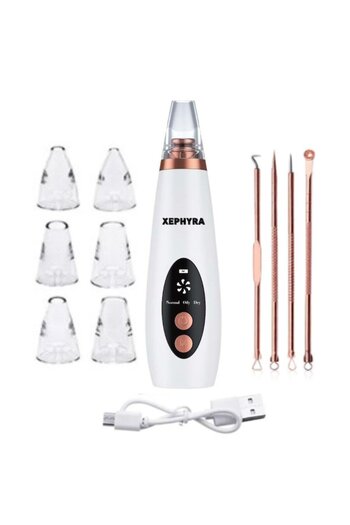 NEO Dispozitiv eliminare puncte negre, Xephyra, 3 trepte de viteza, 6 capete, LED, baterie mare capacita