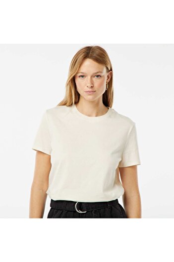 KIABI Short-sleeved jersey T-shirt WHITE