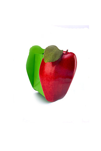 TRIANGLE Red apple shaped paper bag