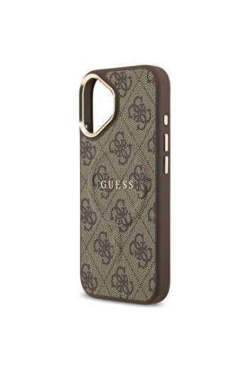 Guess Case for iPhone 17, Hardcase 4G Classic MagSafe, Brown
