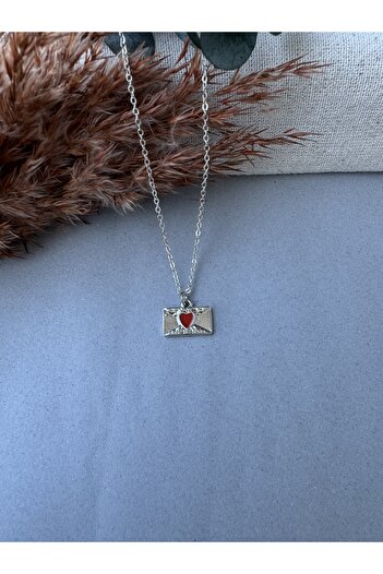 M Miel Letter Envelope Necklace