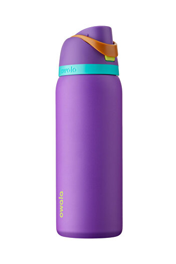 owala FreeSip® Purple and Cyan Purple Insulated Stainless Steel Water Bottle with Straw 32oz