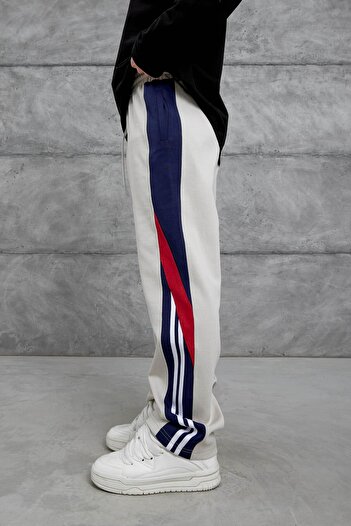NOMARC Cream Nmrc Cross-Shaped Baggy Sweatpants
