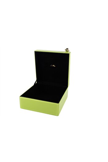 Mikasa Moor Green Gold Giraffe Glass Box 24X22X14Cm