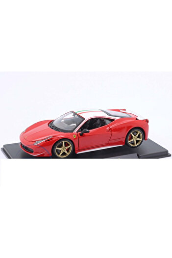 BBURAGO Ferrari 458 Italia Lauda 2013 with Plexiglass Case - 1/24