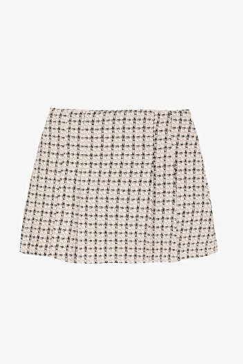 Quzu Beige Women's Skirt Etk00828