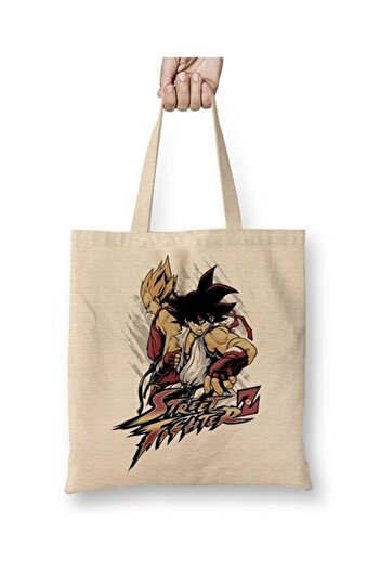 Toyaso Street Fighter Tote Bag Τσάντα αγορών με μακριά λαβή Τσάντα παραλίας