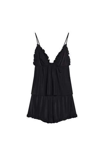 Bloovii Women's Pajama Set 2-Piece Sleeveless Cami Top & Shorts Babydoll Romantic Cute | Allisia