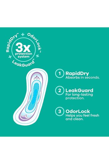 Always Ultra Thin Pads, Regular Absorbency, 44 Count – Comfortable, Reliable Protection