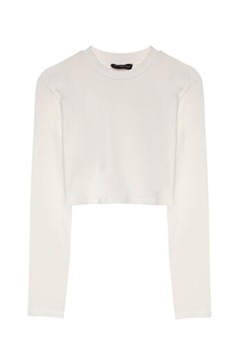 Quzu Ecru Women's Blouse 210213
