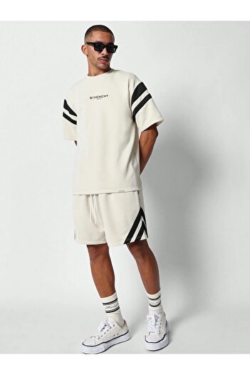 STITCH by MH Givenchy Paris wahite Striped Logo Lounge Set