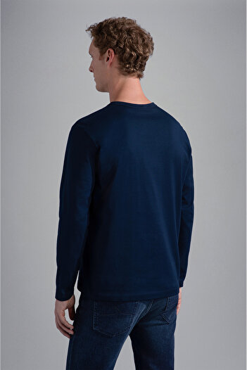 PAUL&SHARK MEN'S KNITTED T-SHIRT C.WCOTTON