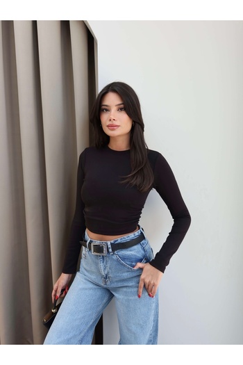 ESRAHELVACI Waist Drawstring Detail Long Sleeve Blouse