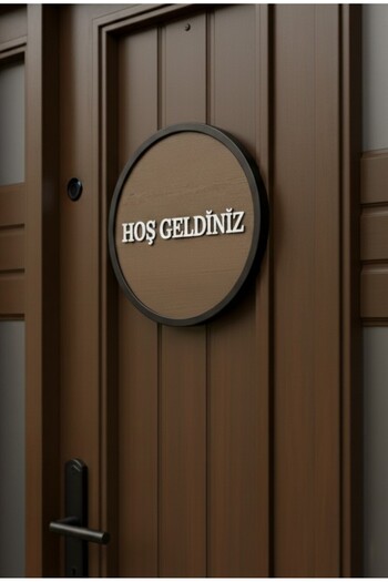 Pey Aksesuar Door Ornament Welcome Modern