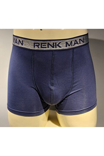 Renkman Men's Plain Cotton Solid Color Boxer