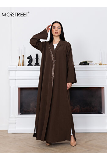 MOiSTREET Melange Embroidery Abaya