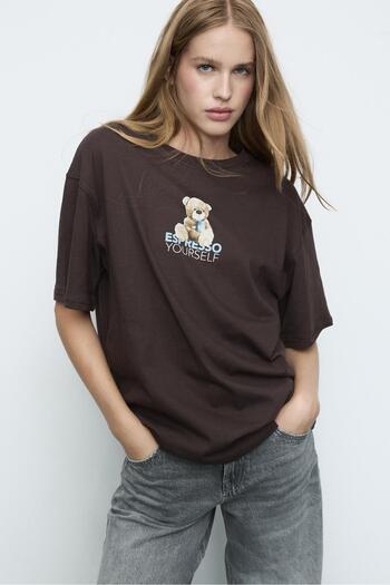 Stradivarius Oversize printed T-shirt