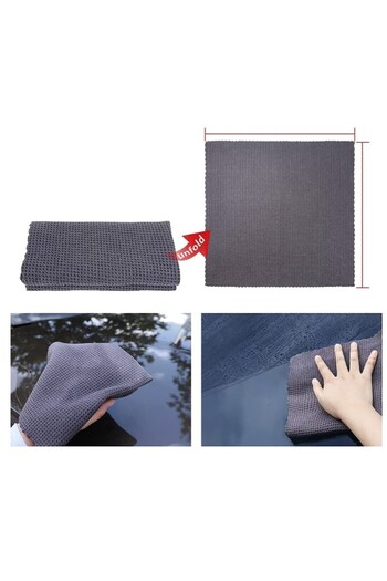 Flippy Set of 12 Car Cleaning Accessories, Flippy, Interior and Exterior, Rim and Tire Cleaning, Gray