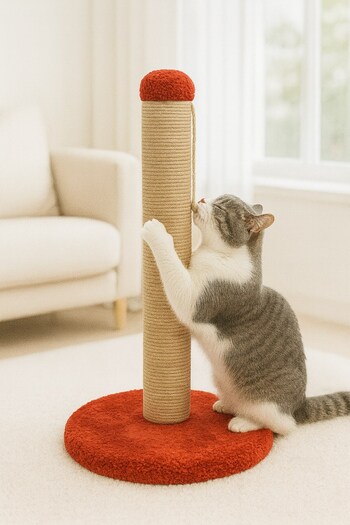 Reyo Pet Round Cat Scratching Platform Red