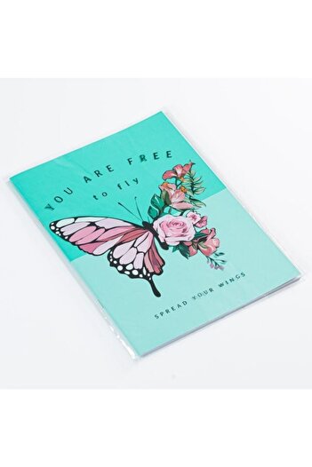 ANTBRO Transparent A4 Covers with Pink Butterfly Model - 2 Pieces