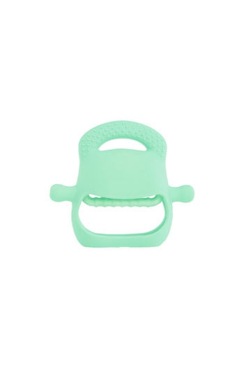 BYKOPUZ Art Light Green Baby Silicone Teether Lab