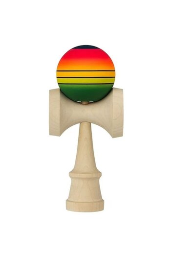 Flippy Jucărie interactivă Kendama, Flippy, Kendama originală din lemn super lipicioasă, 18 cm, joc de îndemânare pentru copii